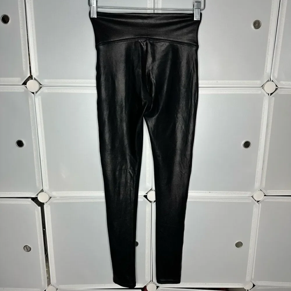 SPANX Faux Leather Leggings Size Small - Picture 4 of 11